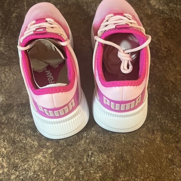 Puma Pacer Future Bleach Jr- Deep Orchid-Chalk Pink Tennis Shoes - Picture 3 of 6